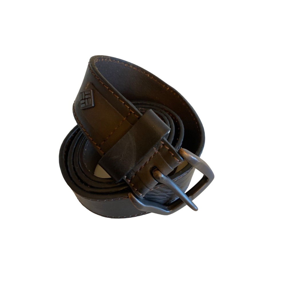 Columbia Black Leather Belt‎ Size Large 38-40